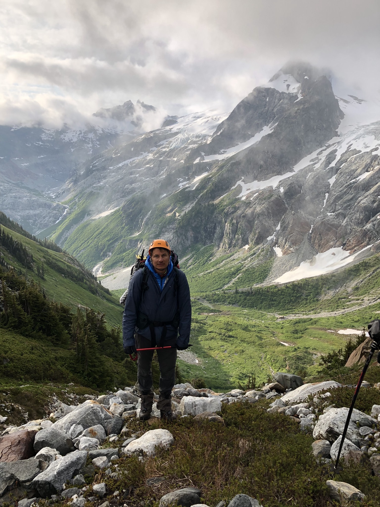 Doctor Paskalev hiking in the mountains