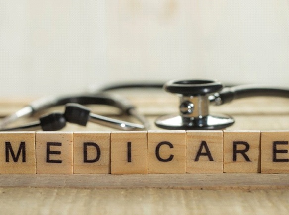 Wooden blocks spelling out the word Medicare