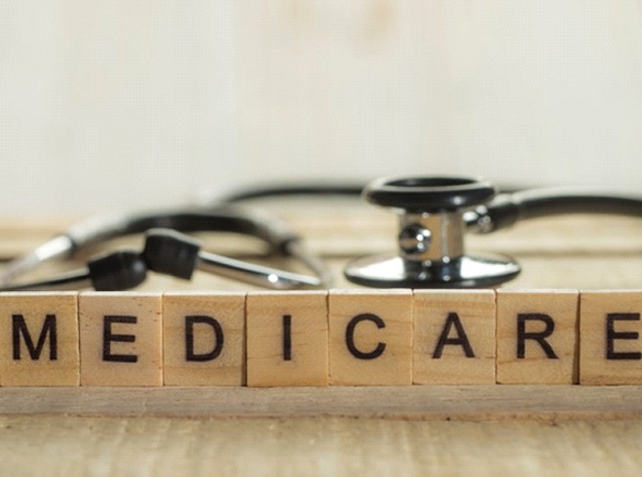 wooden blocks spelling out the word “Medicare”