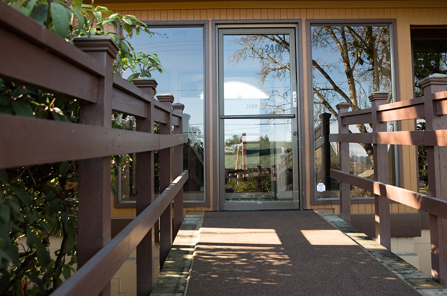 Front entrance of sleep apnea dental office building